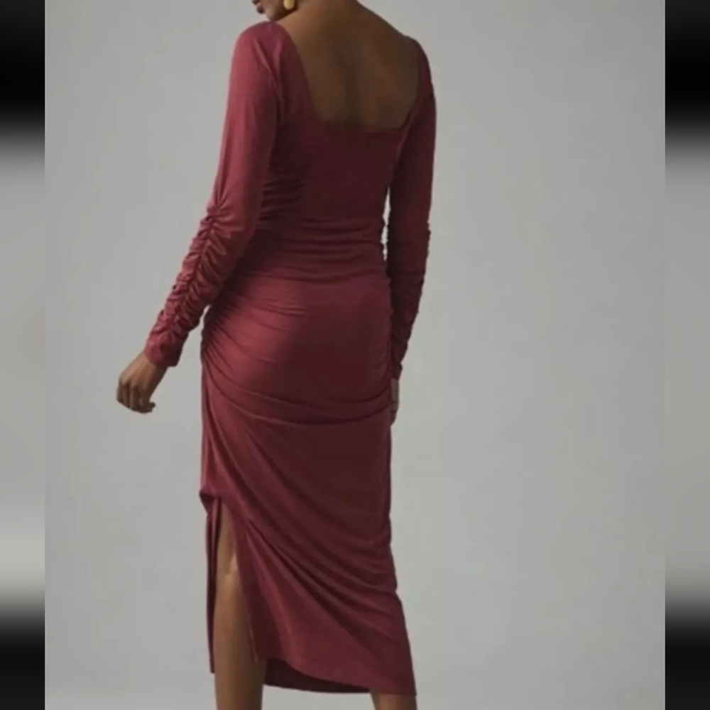 Anthro Ruched Dress - Picture 3 of 3